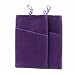 SOSAM 2Xpack Microfiber Sleeve Pouch Cover CasePouch For iphone 5 5S /iphone 6 6plus , Samsung HTC ONE / Blackberry Z10 Mini Wallet Purse Hand Bag Cloth Coin Cell Phone Bag Mobile Pouch (Purple)