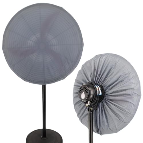 LVYUDS 2pcs Industrial Cubierta Antipolvo para Ventilador Montado en la Pared/de Pie Funda Protectora para Ventilador, Tela no Tejida Elástica a Prueba de Humedad(55-61cm)