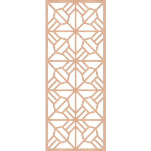 Image of 9 3 /8 inchW x 24 3 /8 inchH x 1 /4 inchT Auburn Decorative Fretwork Wood Wall Panels, Alder