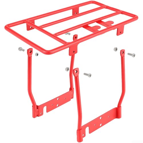 Porte-bagages pour Xiaomi 1S pliable et robuste noir et rouge arrière