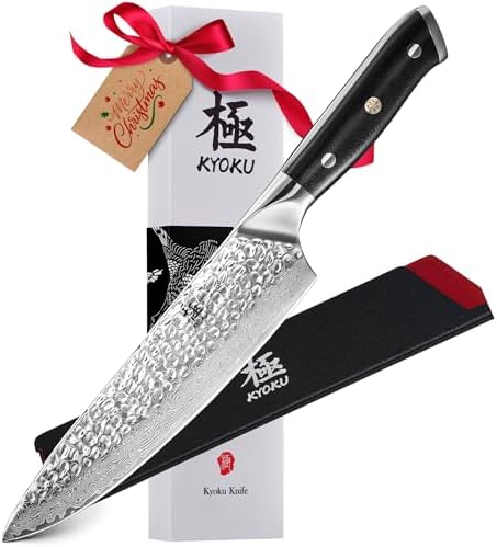 KYOKU Chef Knife - 8"- Shogun Series Japanese Style VG10 Steel Co...