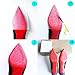 Sole Sticker - Crystal Clear Sole Protector for Red Bottom Shoes Ladies Heels 4INX5IN (Pack of 4)
