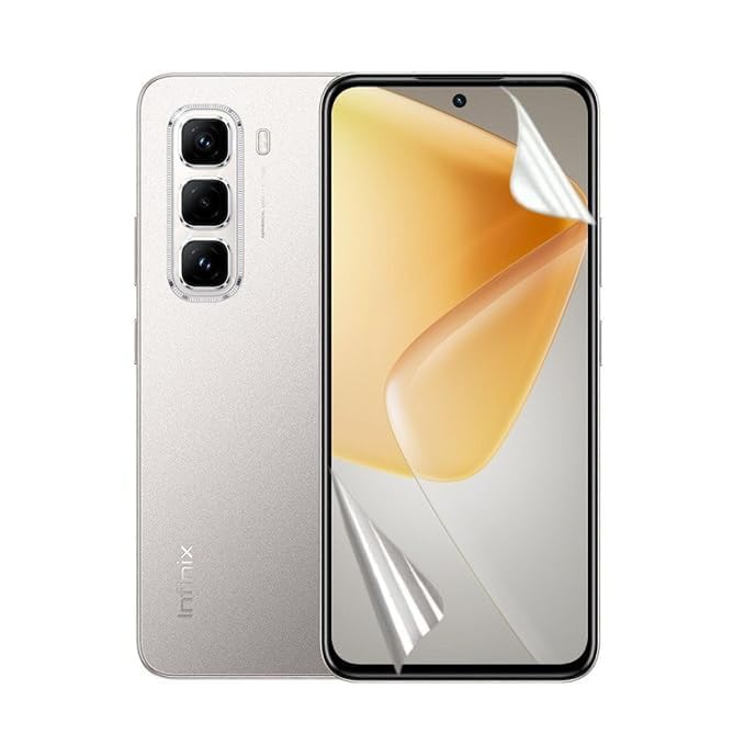 Image of BLACKSHEEP Matte Screen Protector for Infinix Hot 50 Pro Plus 5G (Pack of 1) Membrane Case Friendly Full Edge to Edge Screen Coverage & Installation Kit