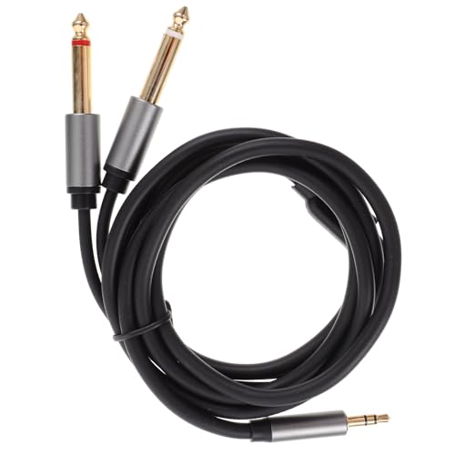Cable divisor de audio estéreo 6.5mm a doble Jack 3.5mm 1.5m miniatura 1
