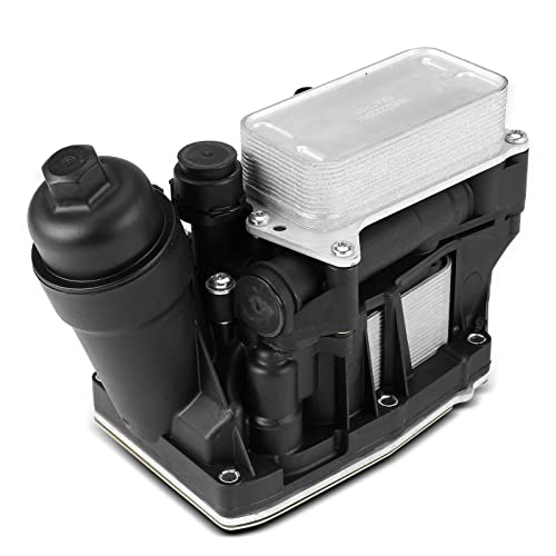 Frankberg Enfriador de aceite de motor compatible con 3 E90 F30 F80 2.0L 2004-2018 1er F20 F21 1.5L-2.0L 2010-2023 5er F10 F18 2.0L-3.0L 2009-2016 X1 E84 2. 0L 2009-2015 Replace# 11428507697