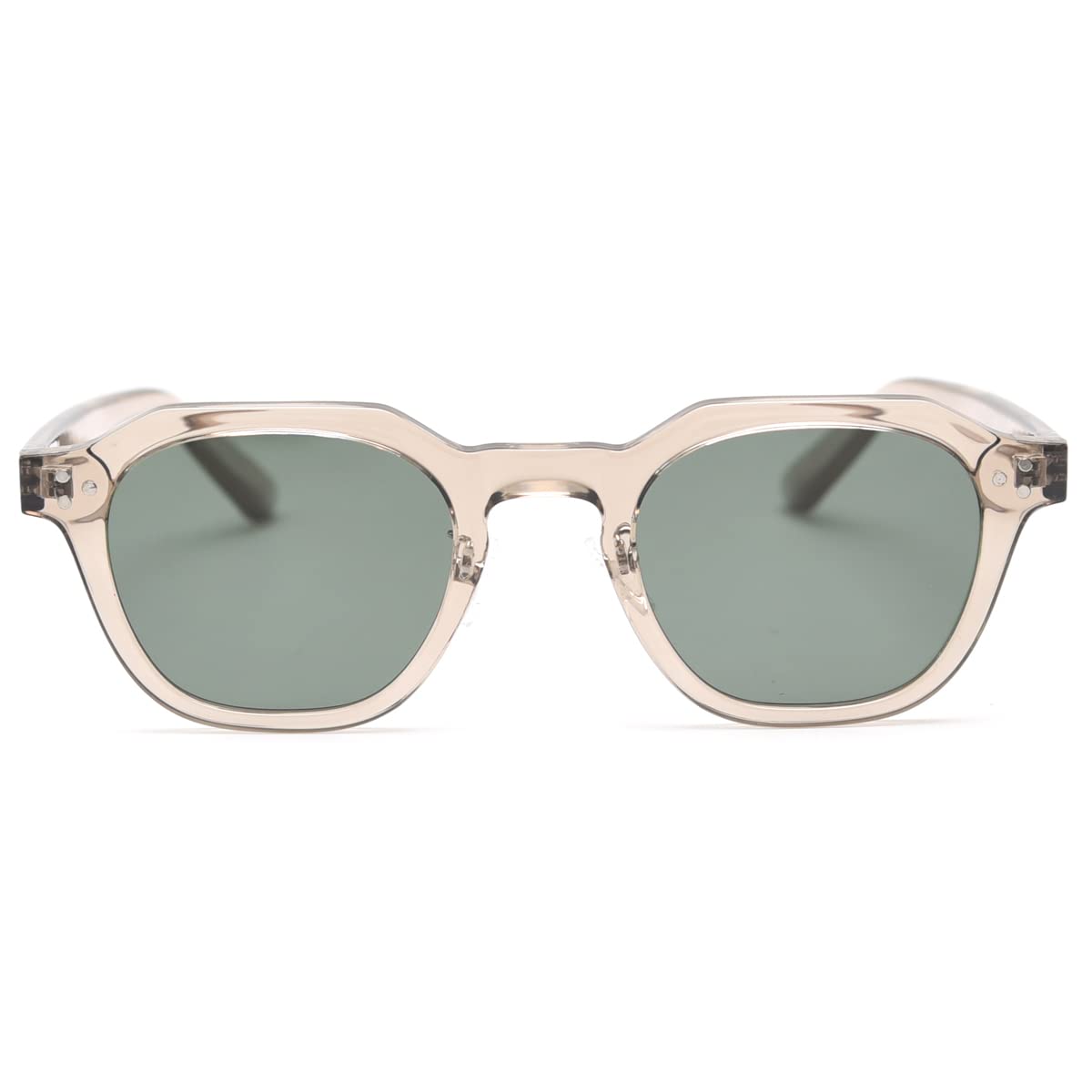 kachawoo Occhiali da sole polarizzati donne TR90 montatura occhiali da sole poligono uomini lenti retrò