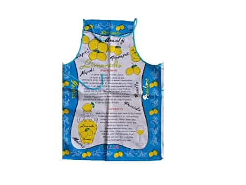 Tabliers de cuisine citron XL de 91x57 cm avec lacets pour hommes et femmes