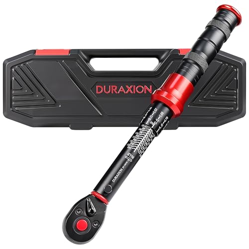 DURAXION 1/4-Inch Drive Torque Wrench 20-240in.lb/2.3-27.1Nm, ±3% Precision Dual Direction Torque Wrenches with 72-Tooth Dual Range Scales