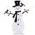 Tangkula 4.2 FT Lighted Christmas Snowman with Redbirds, Pre-Lit Snowman Ornament Christmas Decoration with Cold White LED Lights, Stakes, Outside Xmas Yard Decor, Xmas Indoor Outdoor Holiday Decor