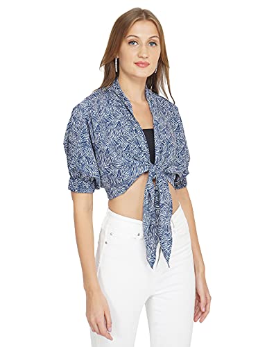 Image of oxolloxo Striped Love Women's Tie-Up Top