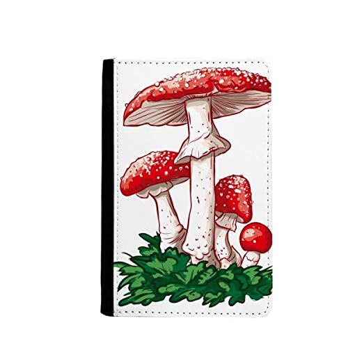Étui portefeuille de voyage champignon rouge 3.7x5.8 pouces