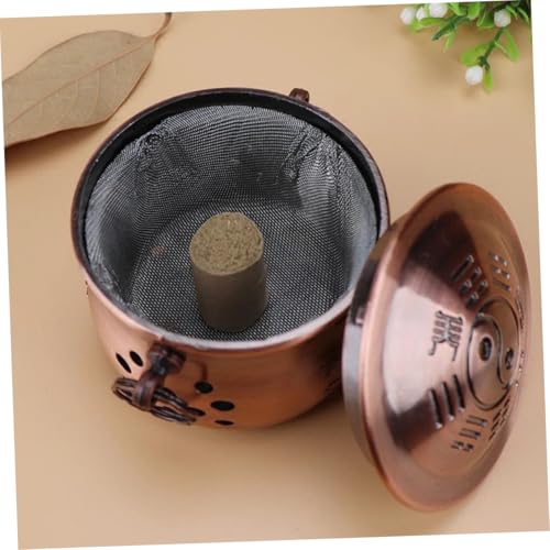 Caja metálica portátil para moxibustión, recipiente para calor, suministro de moxibustión miniatura 5