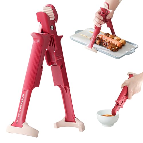 Multi-Purpose Anti-Scald Bowl Holder Clip, Hot Bowl Gripper Tong, Heat Resistant Non-Slip Grip, Microwave Oven Steamer Use.