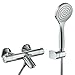 Produktbild Mainen Badewannenarmatur Thermostat mit Handbrause Duschset Regendusche Chrom Duschsysteme Duscharmatur mit Wannenarmatur Badarmatur