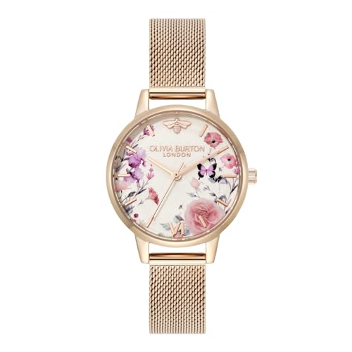 ���K�㗝�X [OLIVIA BURTON] �I���r�A�o�[�g�� ���v ���f�B�[�X [SIGNATURE] �C���X�g���C�e�b�h �t���[���� ���[�Y �S�[���h ���b�V�� 30mm 24000362