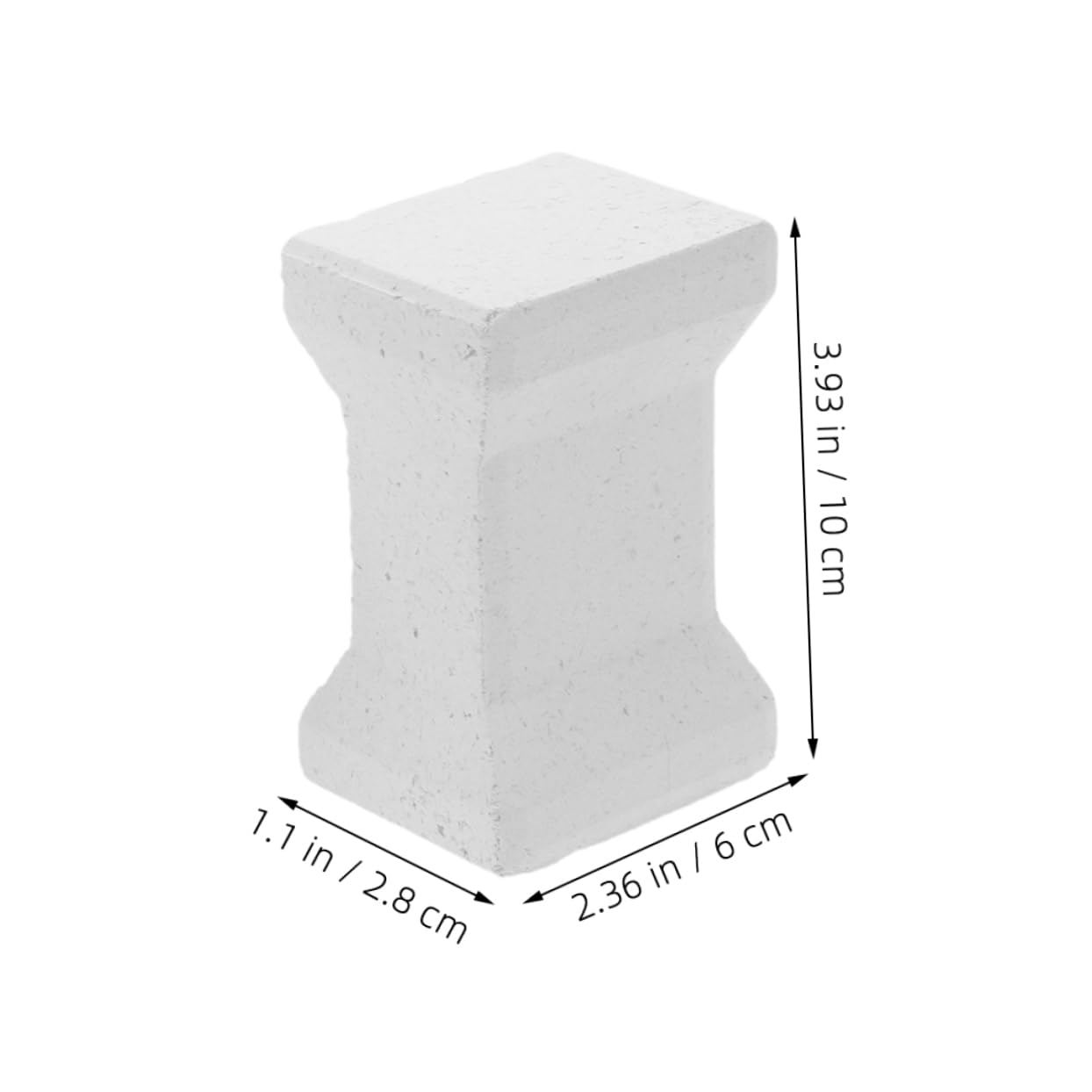 Gadpiparty Ceramic Pillars Kiln Board Posts Kiln Shelf Board Kiln Furniture Support Kiln Accessory Bracket Kiln Board Support Kiln Firing Shelf Kiln Firing Accessories Silicon Carbide White