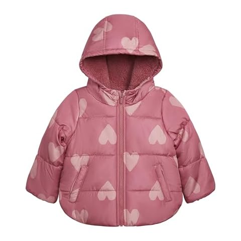 Carter's Pink Hearts Puffer Jacket Cover