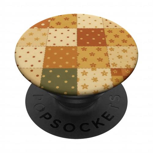 Vintage Flowers Polka Dots Mujeres Niñas Retro Floral Otoño PopSockets PopGrip Adhesivo