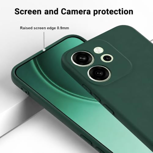 Image of Back Cover Compatible with Oppo Reno15 Pro 5G / 15 Pro Mini 5G | Full Camera Protection | Premium Liquid Silicon Case | Flexible Bumper Case for Oppo Reno15 Pro 5G / 15 Pro Mini 5G (Green)