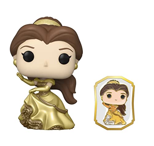 Funko Pop! Ultimate Princess Collection - Figura De Vinilo Belle Pop Y Pin - Tienda Exclusiva