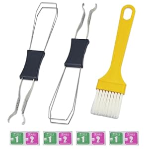 Interruptor extractor de teclas Pluller con cepillo de limpieza de teclado para teclado mecánico, herramienta de extracción de llaves de acero inoxidable