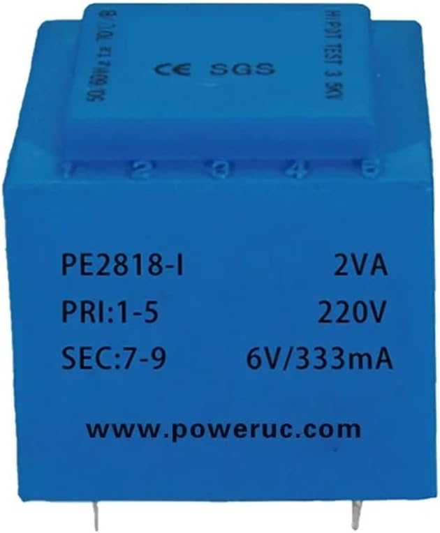 PE2818-I Power 2VA 220V / 6V/7.5V/9V/12V/15V/18V/24V Encapsulated for PCB Mounted Isolation Transformer(2VA 220V 18V)
