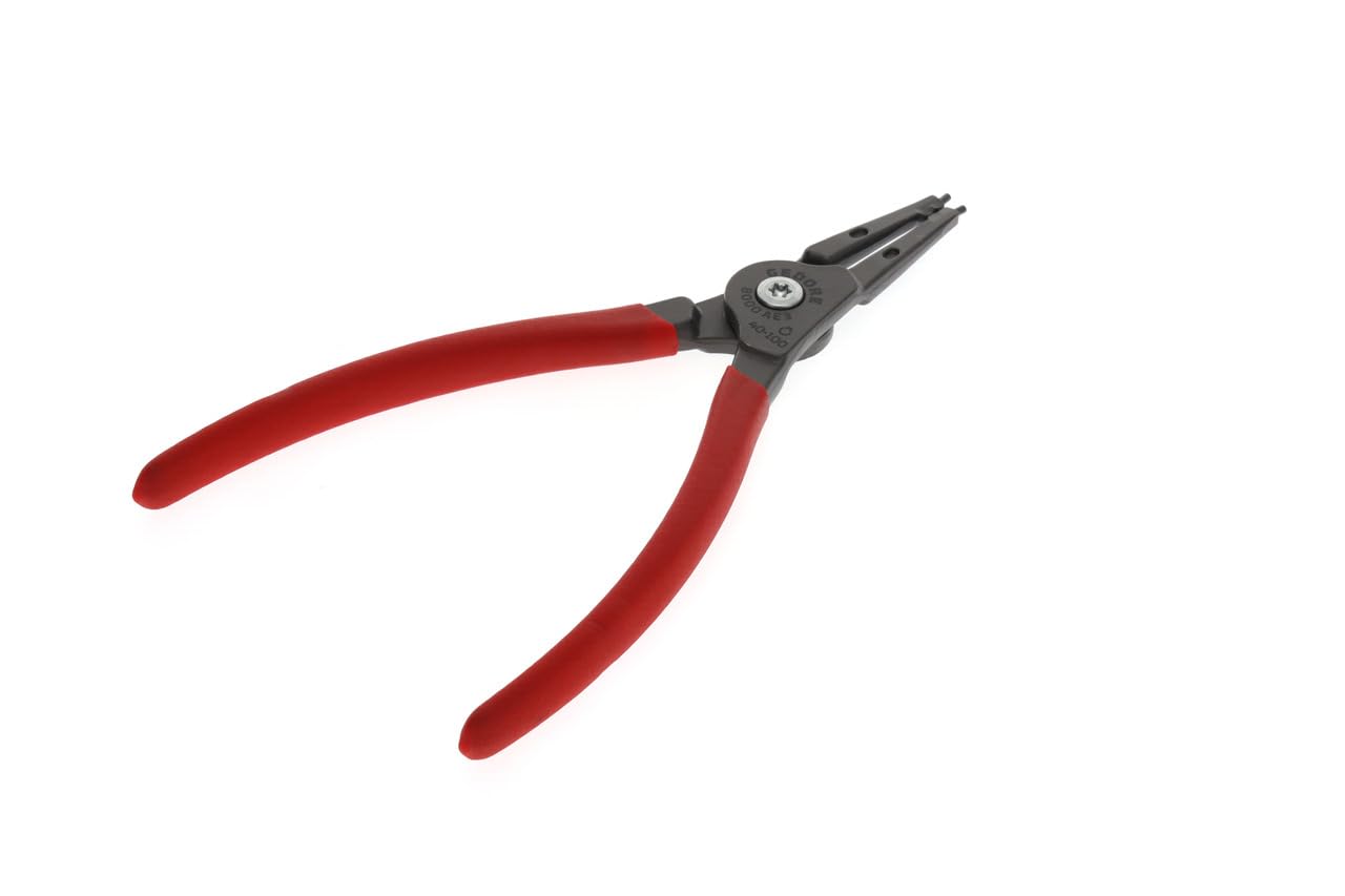 GEDORE Pinza di Montaggio per Anelli di Sicurezza Esterni, con Molla d’Apertura Collocata all’Interno, Becchi Dritti, Diametro Punte 2.3 mm, 8000 AE 3