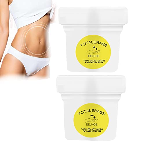 LPDM BeauSkin Organic Flawless Firming Cream, Stretch Marks Fading Cream, Total Erase Tumeric Flawless Mousse, Stretch Mark Removal Cream Anti Stretch Mark Cream for Pregnancy (2 PCS)