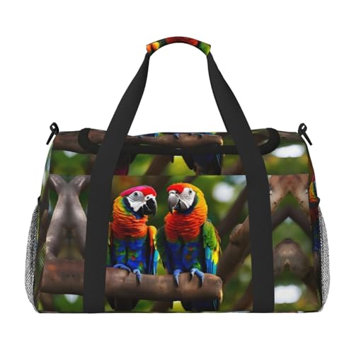 Sac de sport perroquets pour escapades et vacances en famille