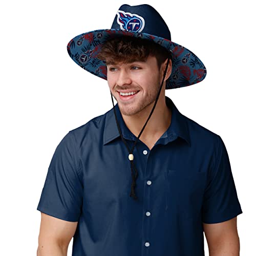 Image of FOCO Tennessee Titans NFL Team Color Straw Hat
