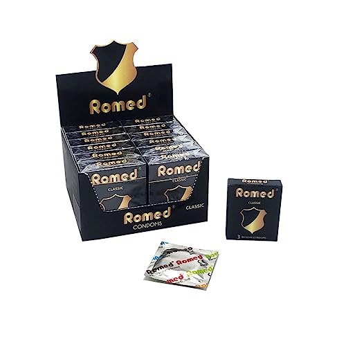 Romed Kondome Classic, mit Reservoir, Latex, 3er Pack (12 x 3er Pack = 36 Stück)