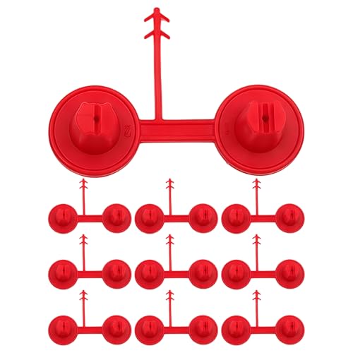 Boquilla MegaRed, Paquete De 10, Diseño Resistente, 5,5x2cm, Pulverizador De Cuña De Precisión, Boquillas Robustas Fo-Am G-Un, Fácil De Instalar, Para Aplicaciones Aéreas Y En Construcción Sellado De