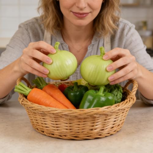 VIOCIWUO Artificial Onion 2PCS, Simulation Green Onion Fake Vegetables Food Model for Home Kitchen Party Decoration Photography Props