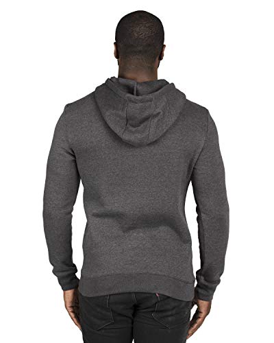 Threadfast Apparel Unisex Fleece Pullover Hooded, Charcoal Heather, Large2