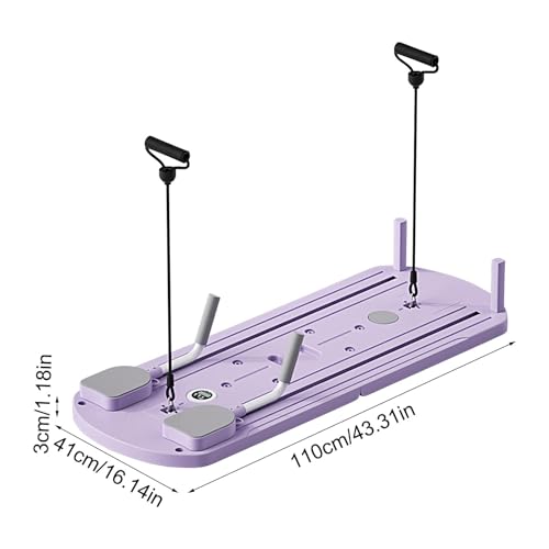 Reformer Pilates de Maison avec Rouleau Abdominal Intégré Multi-usage