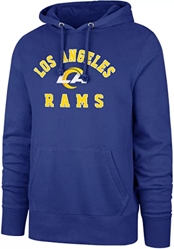 Los Angeles Rams Royal Headline Pullover Hoodie - NFL Long Sleeve Hoody (Large)