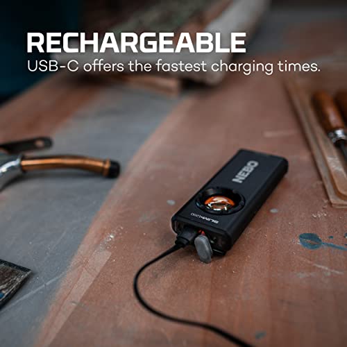Image of NEBO Slim+ 1200 Pocket Light | USB-C Rechargeable 1200 Lumen Pocket Light, 7 Light Modes, Portable, Magnetic Clip, Waterproof and Impact Resistant - Black