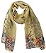 Xyueanlo Scarfs for Women Lightweight Scarves Fashion Print Floral Pattern Scarf Shawls (Q-khaki)