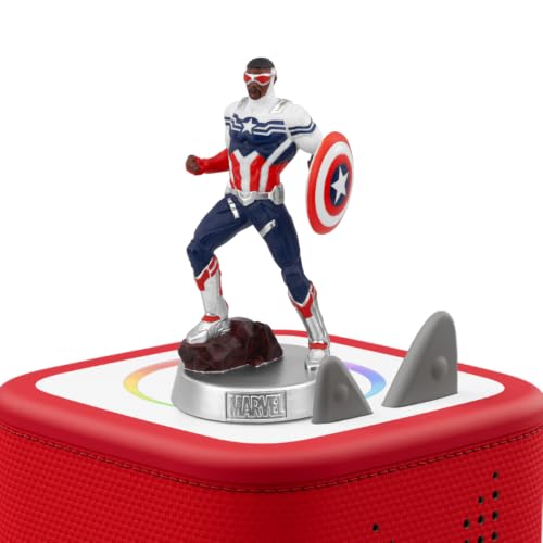 tonies Figurine auditive pour Toniebox, Marvel – Captain America, jeu auditif avec 3 histoires chargées d'action pour enfants à partir de 7 ans, temps de jeu d'environ 54 minutes