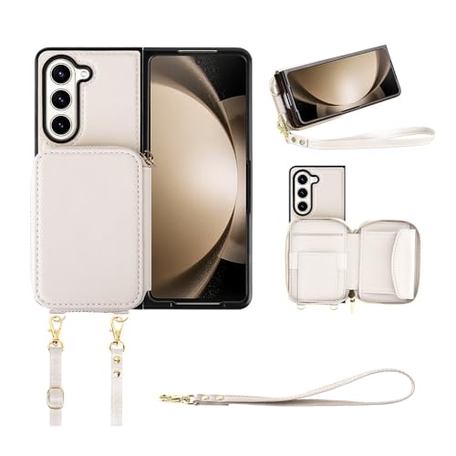 Housse antichoc blanche et sacoche bandoulière pour vivre votre quotidien avec le Galaxy Z Fold 4