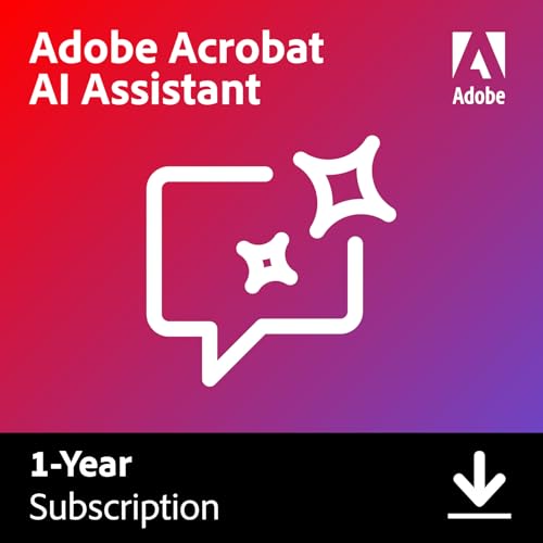 Image of Adobe Acrobat AI Assistant | PC /Mac | Software Download | PDF Software | Activation Required