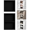 Shower Niche Insert Tile Ready 14" x 34" Recessed Wall Niche with Movable Shelf 3-Tier Bathroom Storage Plenty of Space Square Corners Sealed Waterproof, Matte Black