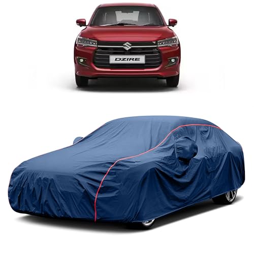 Image of Heavy-Duty Car Cover for Compatible with Maruti Dzire (2005 to 2025 All Models) Deluxe Car Protection Cover ? Waterproof & UV-Resistant All-Season Exterior Protection