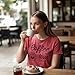 Womens Funny T Shirts Coffee is My Love Language Caffeine Graphic Tee Funny T Shirts Cool Coffee Top Women's Novelty Tees Red - M