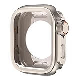 メタルケース対応Apple Watch 44mm、金属保護ケースに対応iWatch Series 6/5/4/SE2/SE、軽量耐衝撃、数秒でUltra/Ultra2に変身できアップグレード、頑丈なアップルウォッチスチール製保護ハウジング