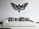 STICKERSFORLIFE ik1123 Wall Decal Sticker Death's-Head Moth Butterfly Living Room Bedroom