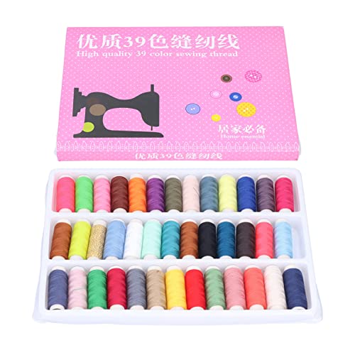Set de hilos de coser poliéster 39 colores 39 piezas miniatura 1
