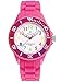 Alienwork Kids Orologio di Apprendimento Bambini Ragazze Rosa Bracciale in Silicone Multicolore bambini Impermeabile 5 ATM Tempo di Apprendimento