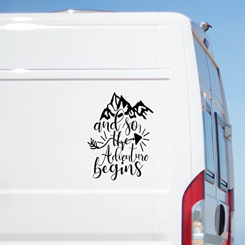And so the adventure begins Sticker Caravan Motorhome Truck...