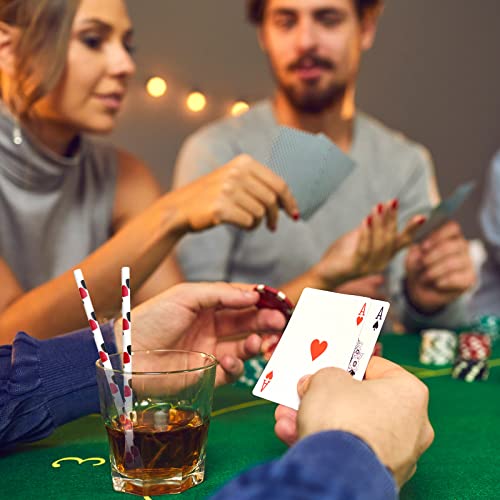 Pitillos de papel casino Whaline 200 unidades 19.6 cm rojo negro miniatura 4